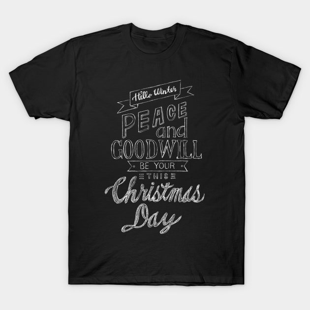 Christmas Typography T-Shirt by TurkeysDesign